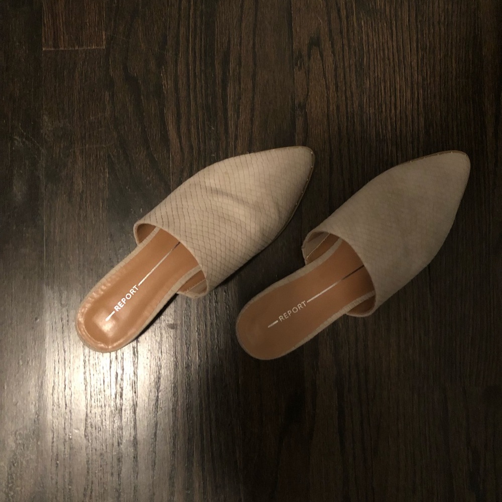 Report Snake Skin Mules